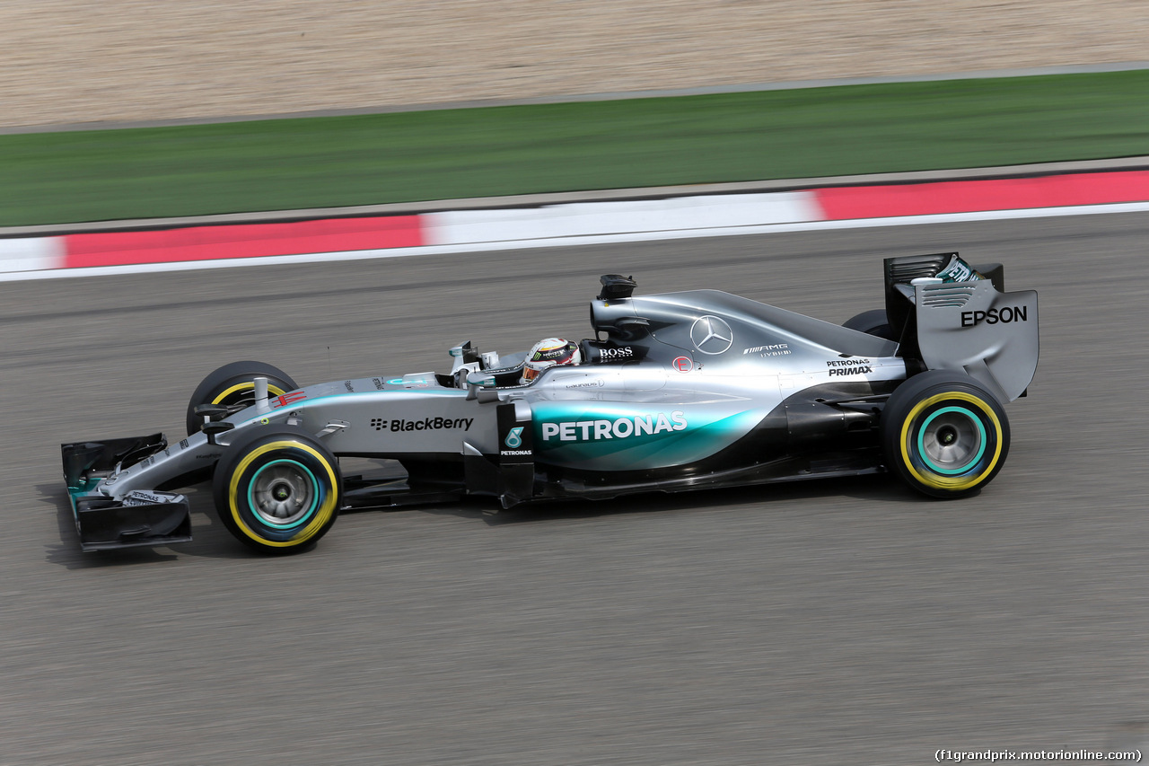 GP CINA, 10.04.2015 - Prove Libere 2, Lewis Hamilton (GBR) Mercedes AMG F1 W06