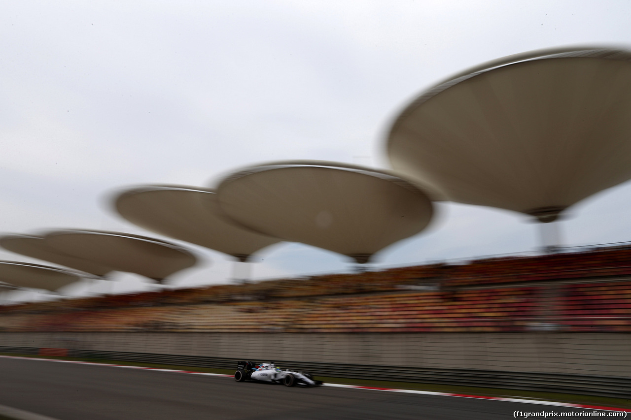 GP CINA, 10.04.2015 - Prove Libere 2, Felipe Massa (BRA) Williams F1 Team FW37