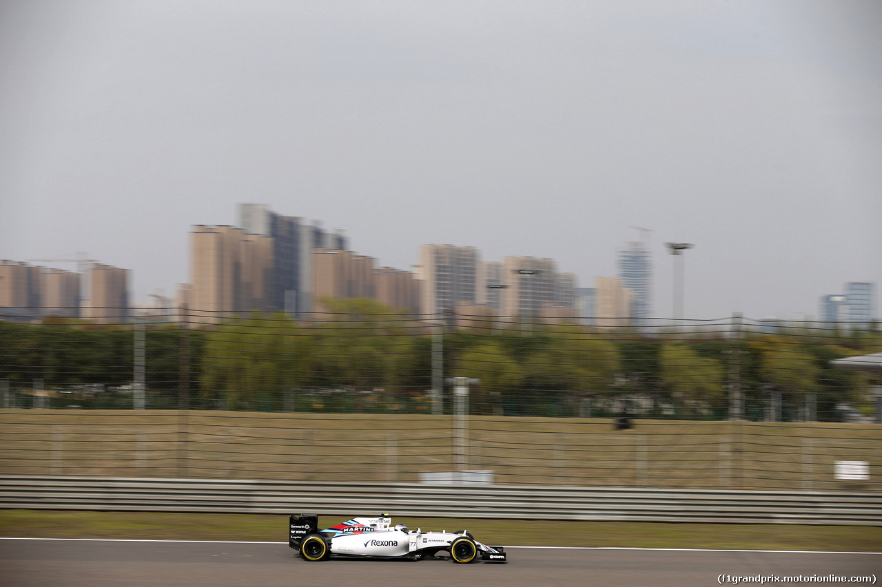 GP CINA, 10.04.2015 - Prove Libere 2, Valtteri Bottas (FIN) Williams F1 Team FW37