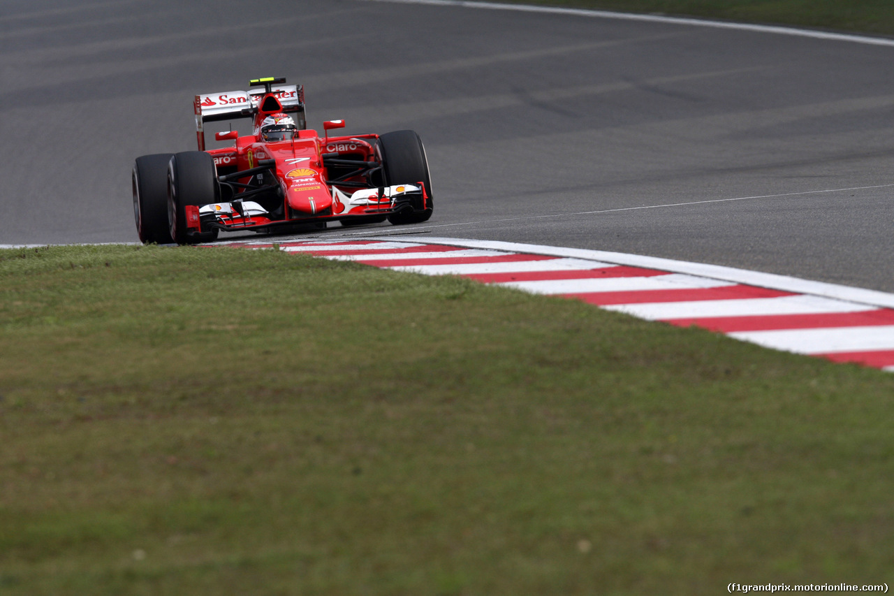 GP CINA, 10.04.2015 - Prove Libere 2, Kimi Raikkonen (FIN) Ferrari SF15-T