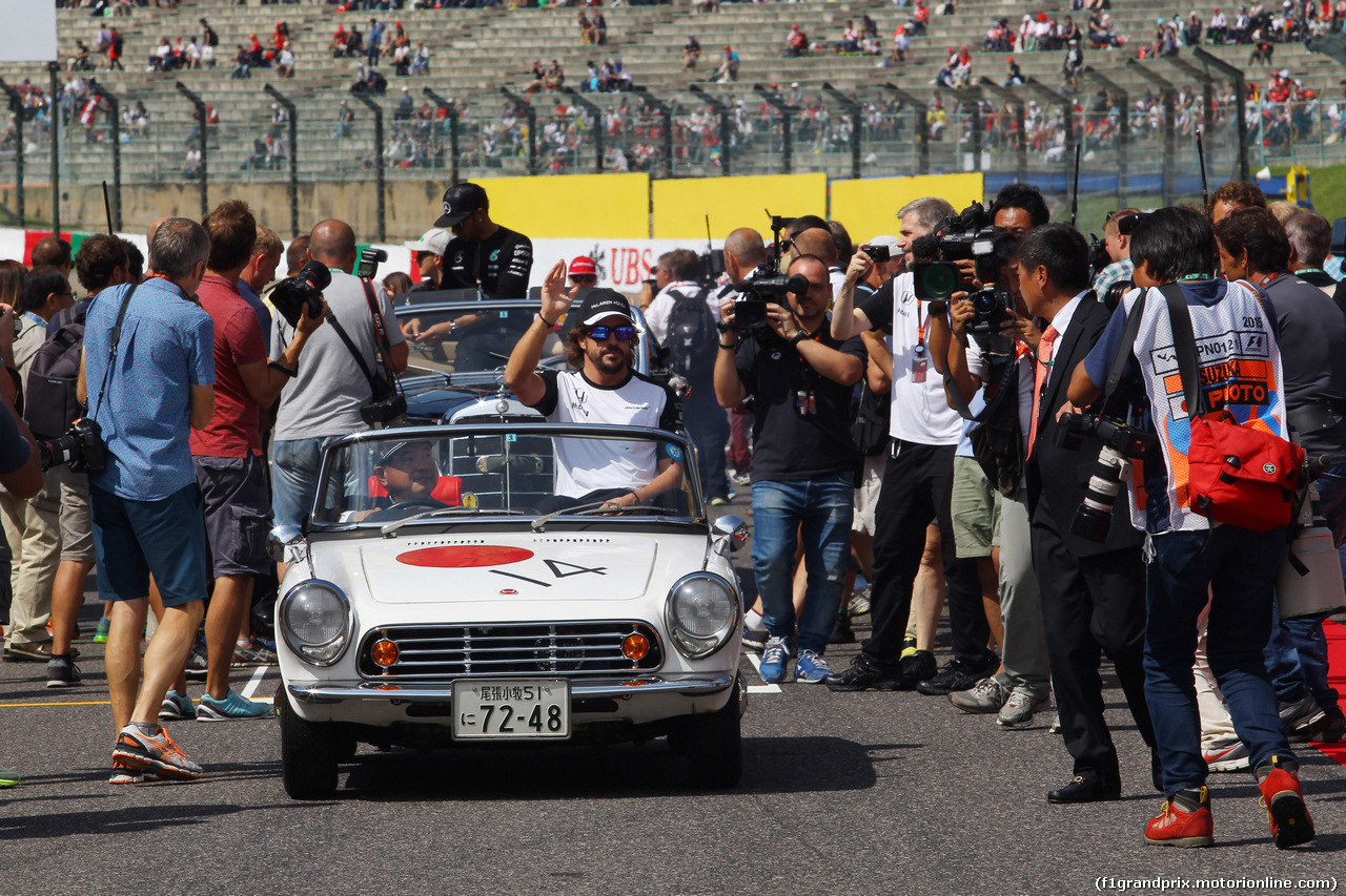 GP GIAPPONE, 27.09.2015 - Fernando Alonso (ESP) McLaren Honda MP4-30