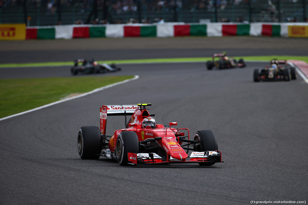 GP GIAPPONE, 27.09.2015 - Gara, Kimi Raikkonen (FIN) Ferrari SF15-T