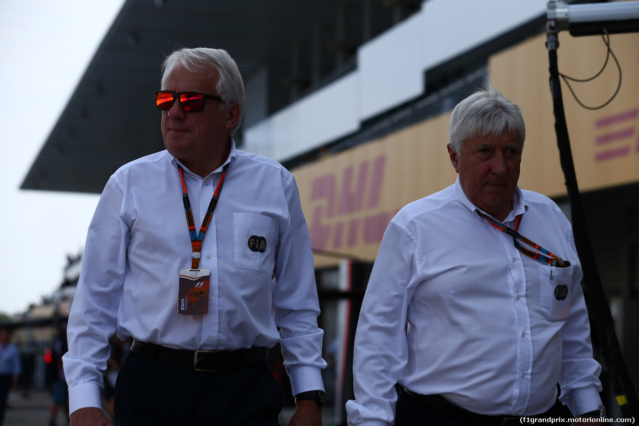 GP GIAPPONE, 27.09.2015 - Gara, Charlie Whiting (GBR), Gara director e safety delegate  e Michael 