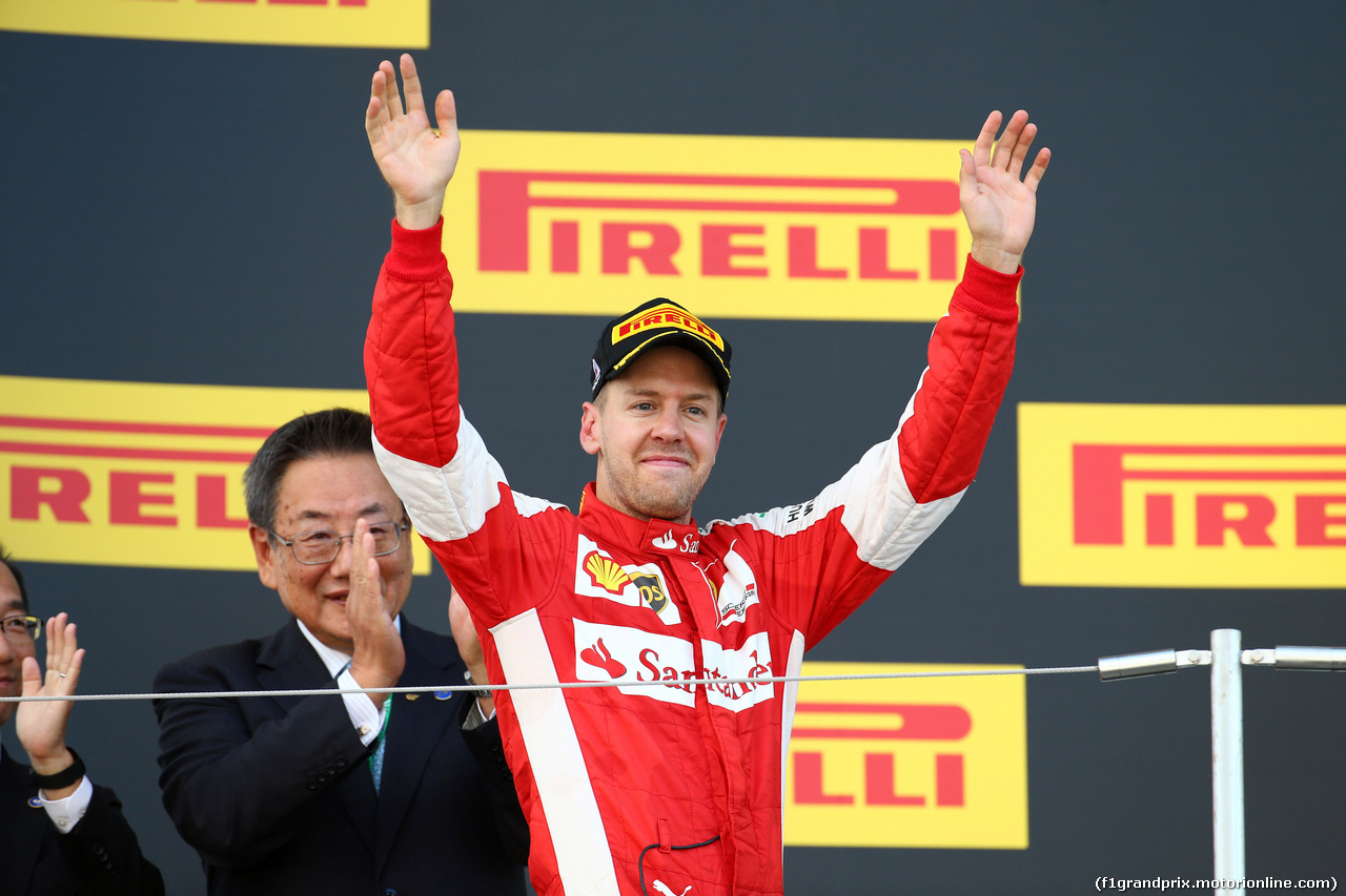 GP GIAPPONE, 27.09.2015 - Gara, terzo Sebastian Vettel (GER) Ferrari SF15-T