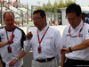 GP GIAPPONE, 27.09.2015 - Gara, (L-R) Takahiro Hachigo (JPN) Honda CEO e Yasuhisa Arai (JPN) Honda Motorsport Chief Officer