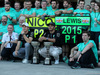 GP GIAPPONE, 27.09.2015 - Gara, Festeggiamenti, Lewis Hamilton (GBR) Mercedes AMG F1 W06 vincitore e secondo Nico Rosberg (GER) Mercedes AMG F1 W06