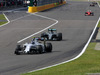 GP GIAPPONE, 27.09.2015 - Gara, Valtteri Bottas (FIN) Williams F1 Team FW37 e Nico Rosberg (GER) Mercedes AMG F1 W06