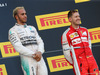 GP GIAPPONE, 27.09.2015 - Gara, Lewis Hamilton (GBR) Mercedes AMG F1 W06 vincitore e terzo Sebastian Vettel (GER) Ferrari SF15-T