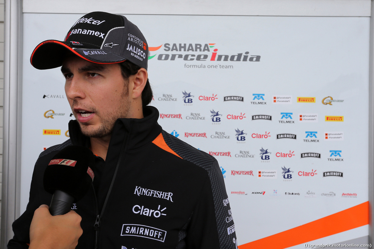 GP GIAPPONE, 24.09.2015 - Sergio Perez (MEX) Sahara Force India F1 VJM08