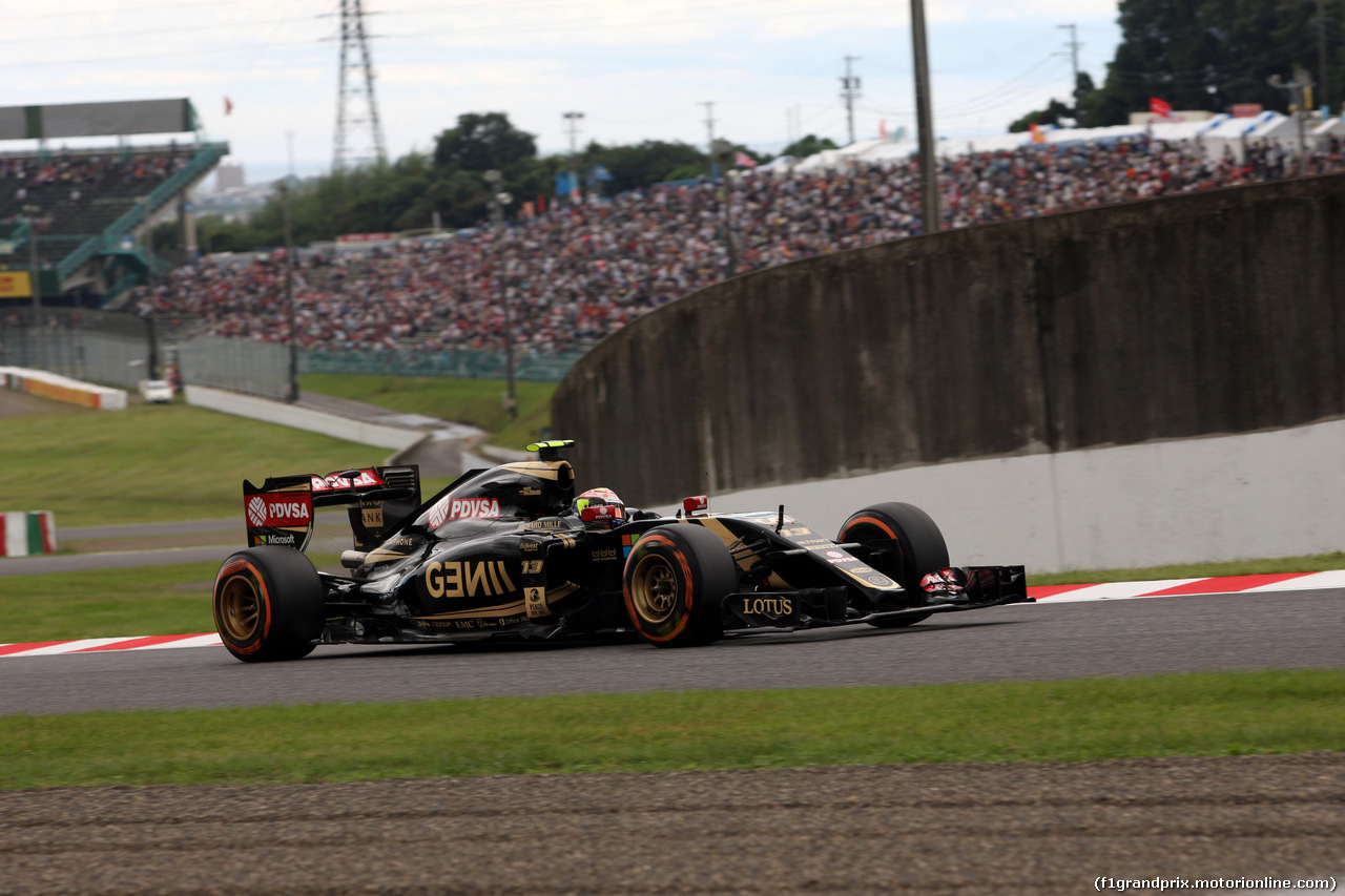 GP GIAPPONE, 26.09.2015 - Prove Libere 3, Pastor Maldonado (VEN) Lotus F1 Team E23