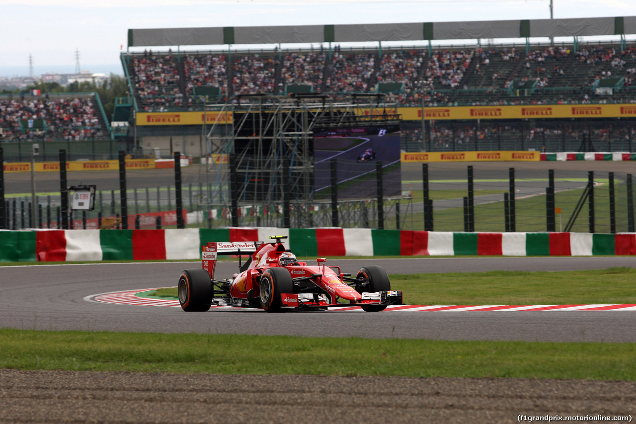 GP GIAPPONE, 26.09.2015 - Prove Libere 3, Kimi Raikkonen (FIN) Ferrari SF15-T