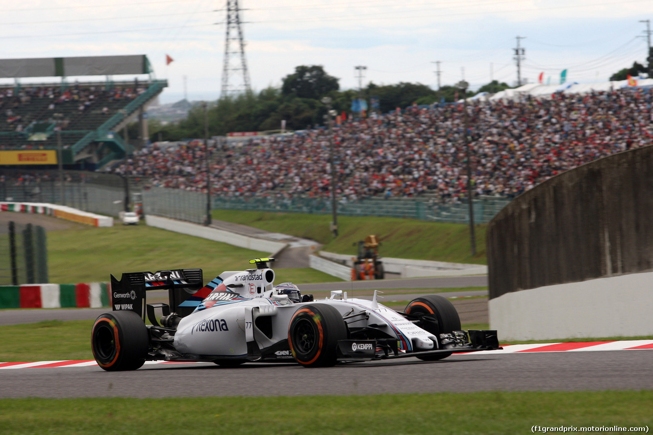 GP GIAPPONE, 26.09.2015 - Prove Libere 3, Valtteri Bottas (FIN) Williams F1 Team FW37
