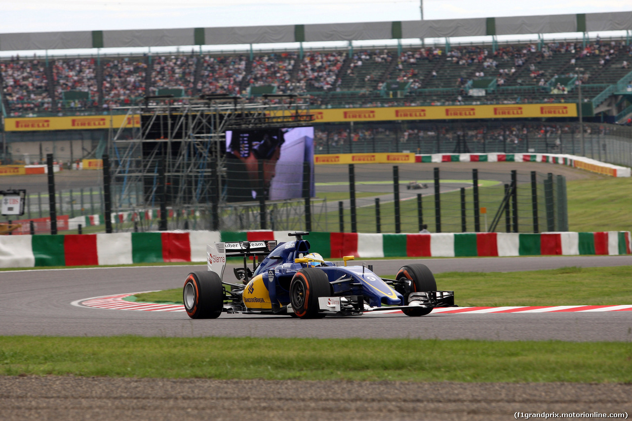 GP GIAPPONE, 26.09.2015 - Prove Libere 3, Marcus Ericsson (SUE) Sauber C34