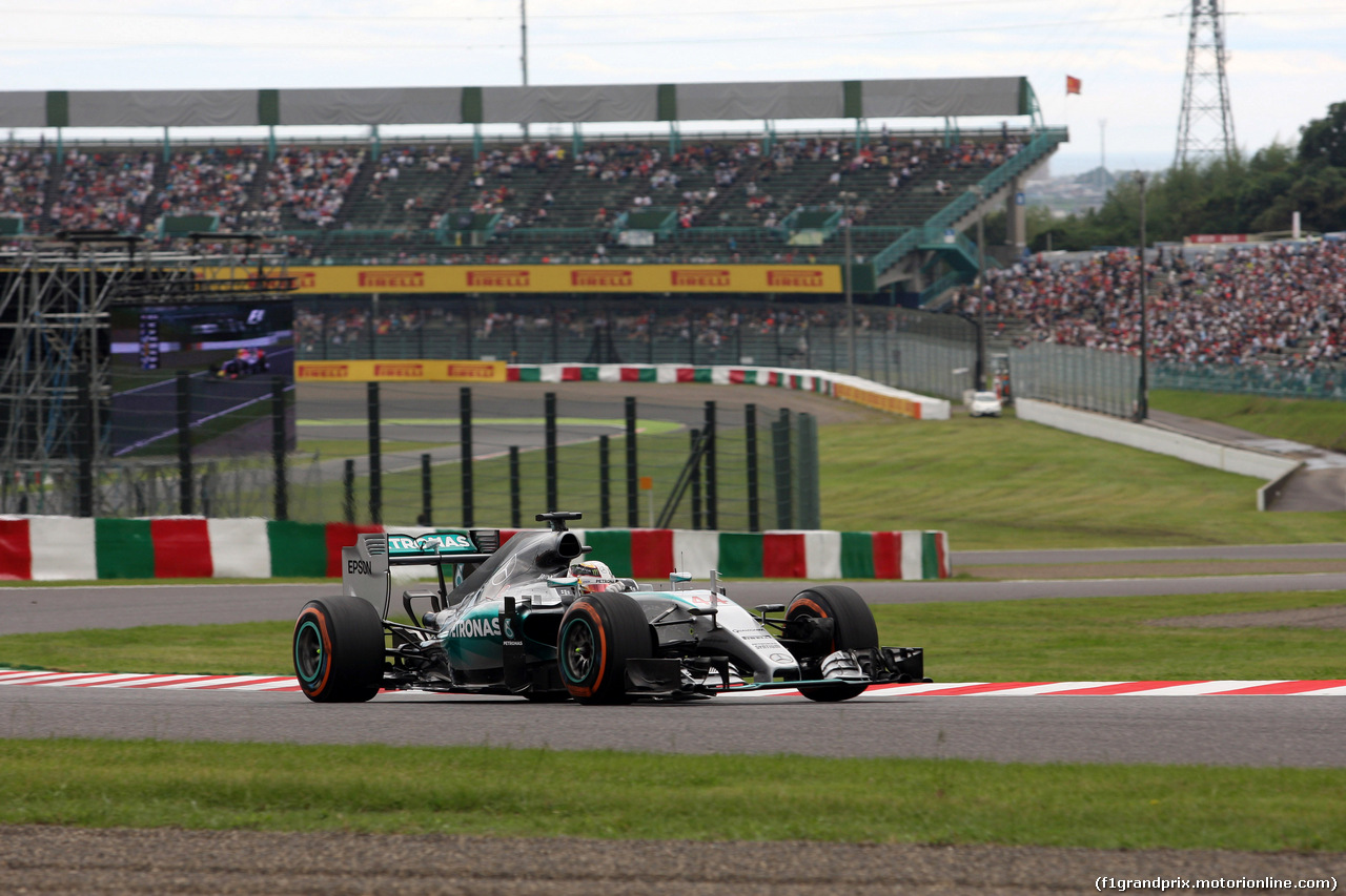 GP GIAPPONE, 26.09.2015 - Prove Libere 3, Lewis Hamilton (GBR) Mercedes AMG F1 W06