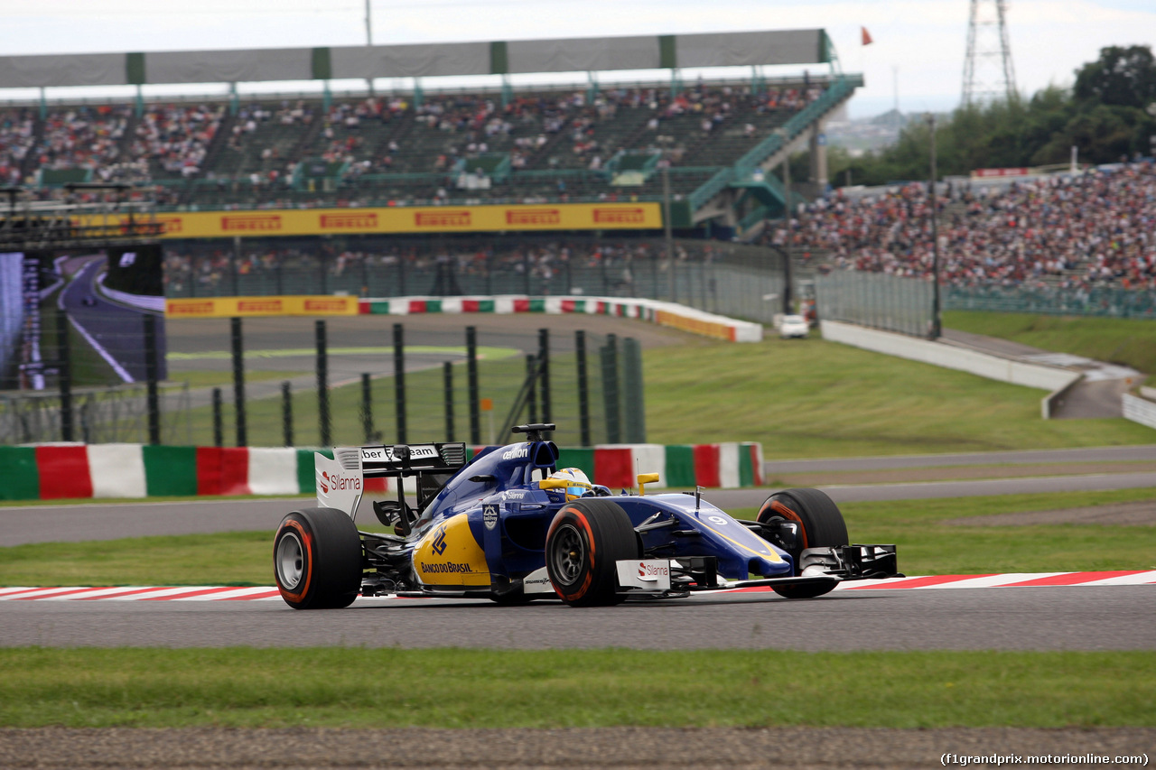 GP GIAPPONE, 26.09.2015 - Prove Libere 3, Marcus Ericsson (SUE) Sauber C34