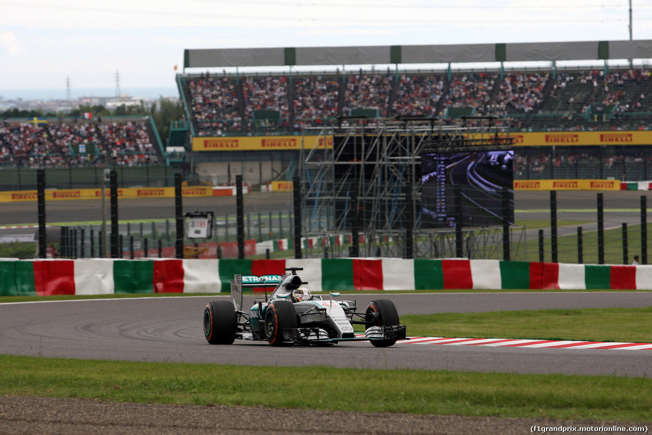 GP GIAPPONE, 26.09.2015 - Prove Libere 3, Lewis Hamilton (GBR) Mercedes AMG F1 W06