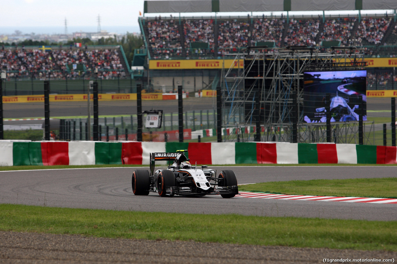 GP GIAPPONE, 26.09.2015 - Prove Libere 3, Sergio Perez (MEX) Sahara Force India F1 VJM08