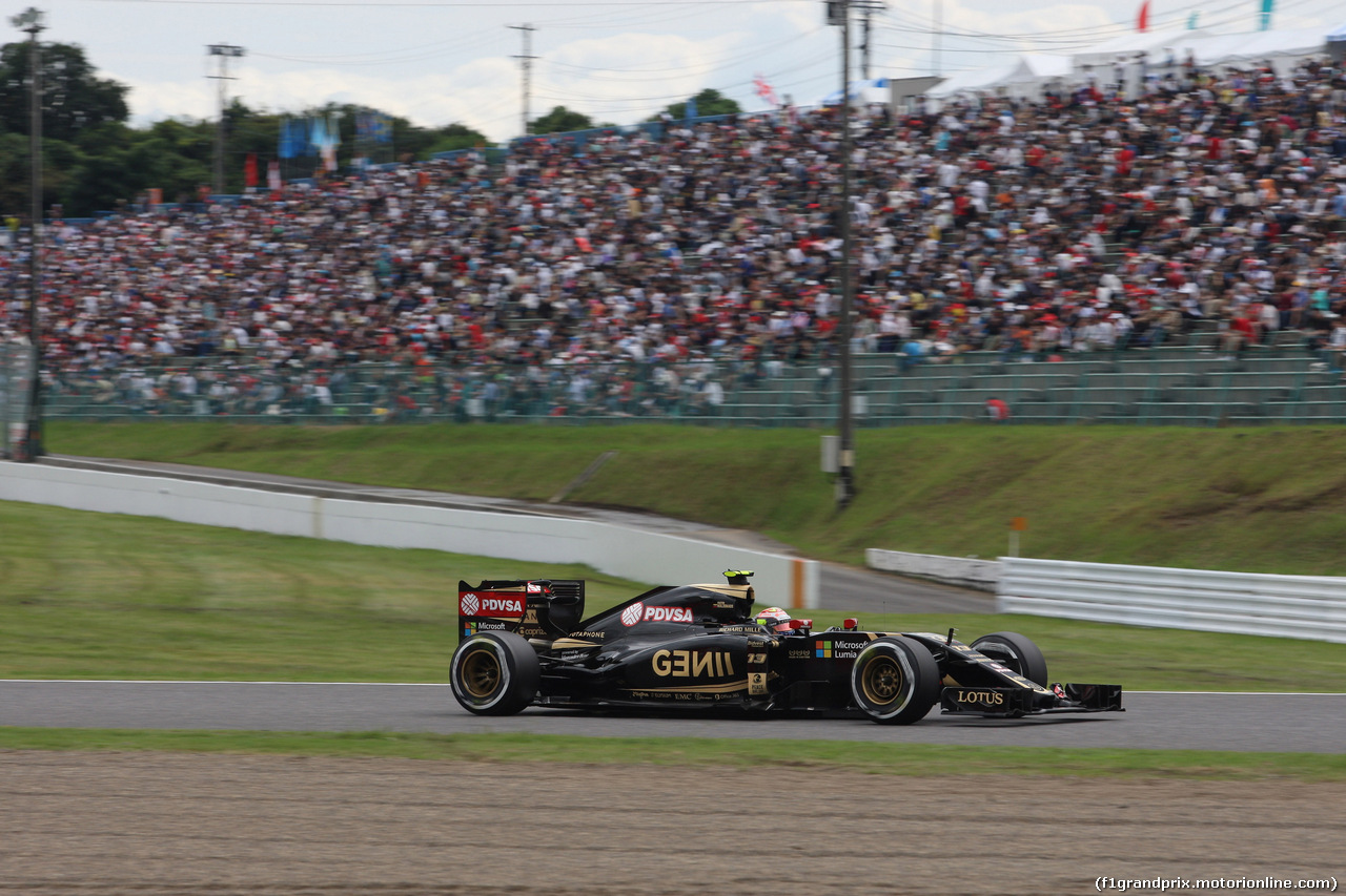 GP GIAPPONE, 26.09.2015 - Prove Libere 3, Pastor Maldonado (VEN) Lotus F1 Team E23