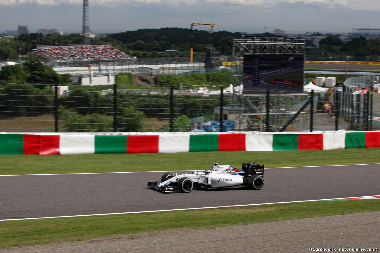 GP GIAPPONE, 26.09.2015 - Prove Libere 3, Valtteri Bottas (FIN) Williams F1 Team FW37