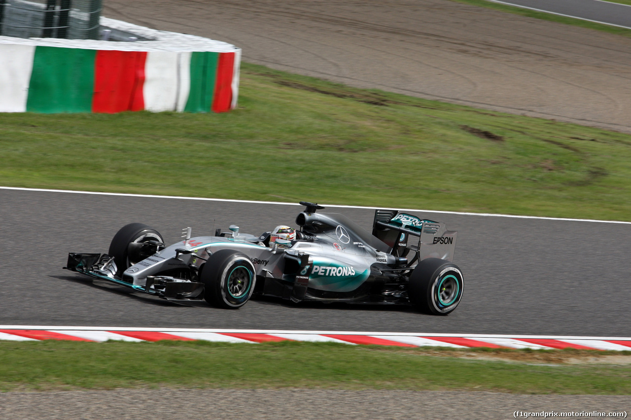 GP GIAPPONE, 26.09.2015 - Prove Libere 3, Lewis Hamilton (GBR) Mercedes AMG F1 W06