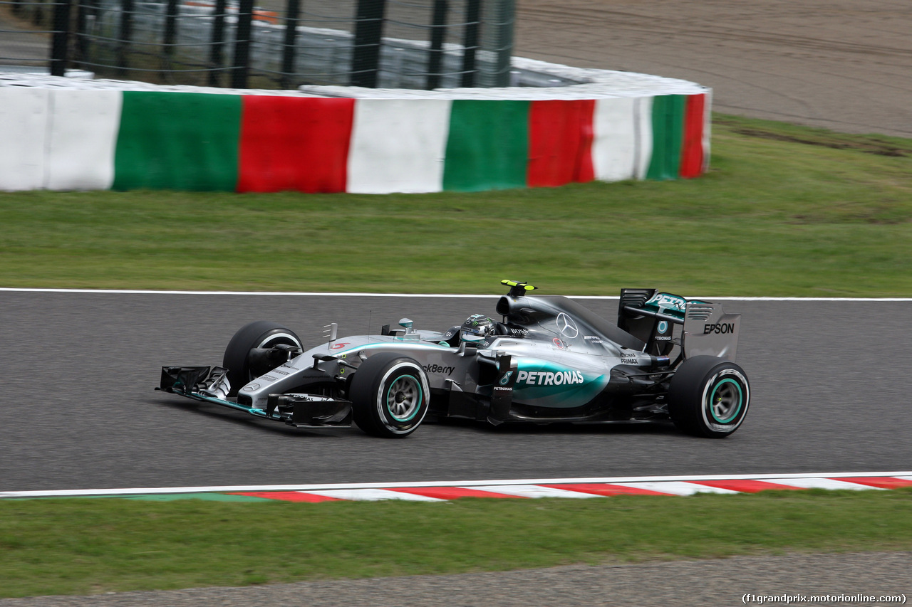 GP GIAPPONE, 26.09.2015 - Prove Libere 3, Nico Rosberg (GER) Mercedes AMG F1 W06