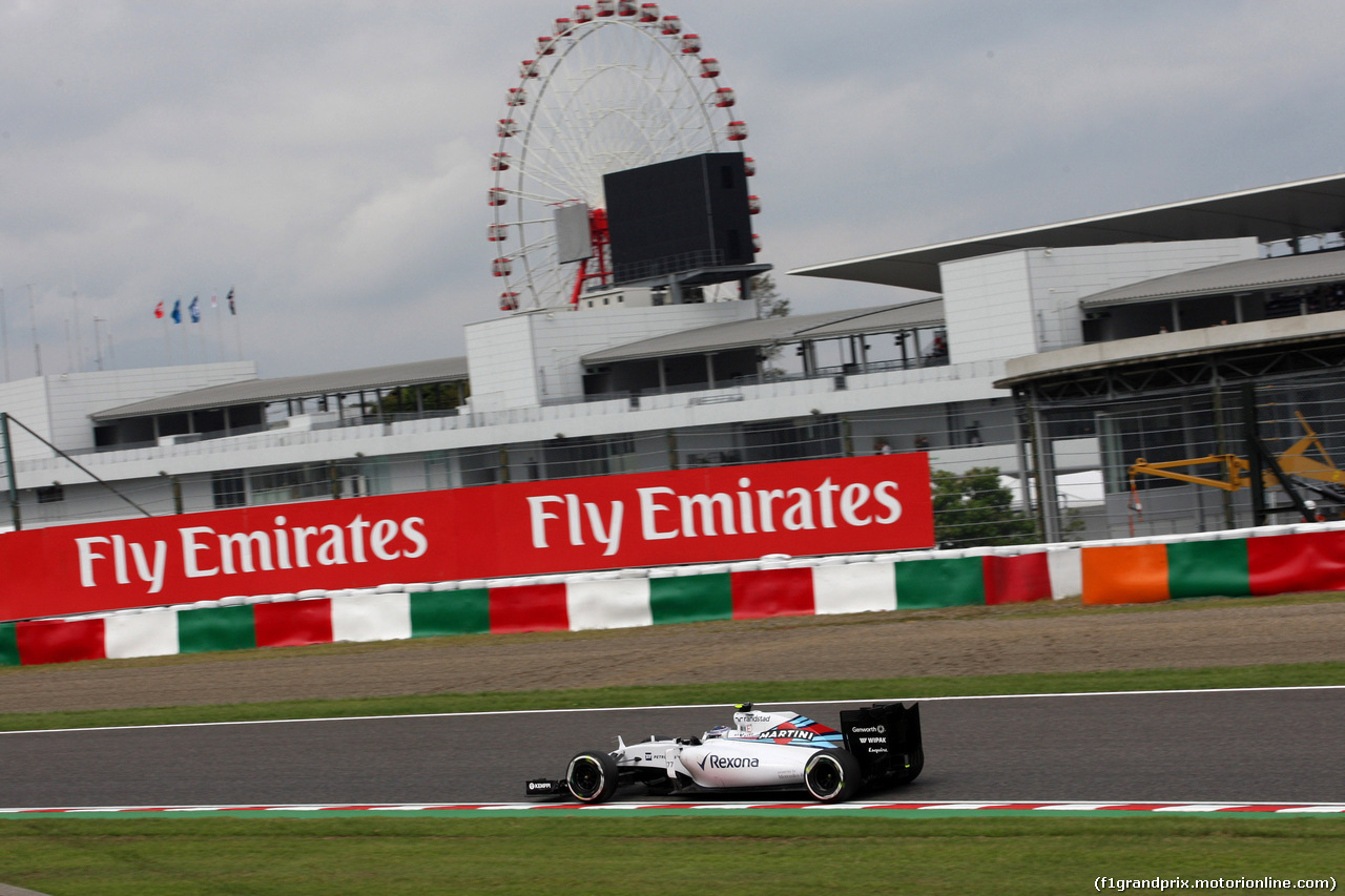 GP GIAPPONE, 26.09.2015 - Prove Libere 3, Valtteri Bottas (FIN) Williams F1 Team FW37