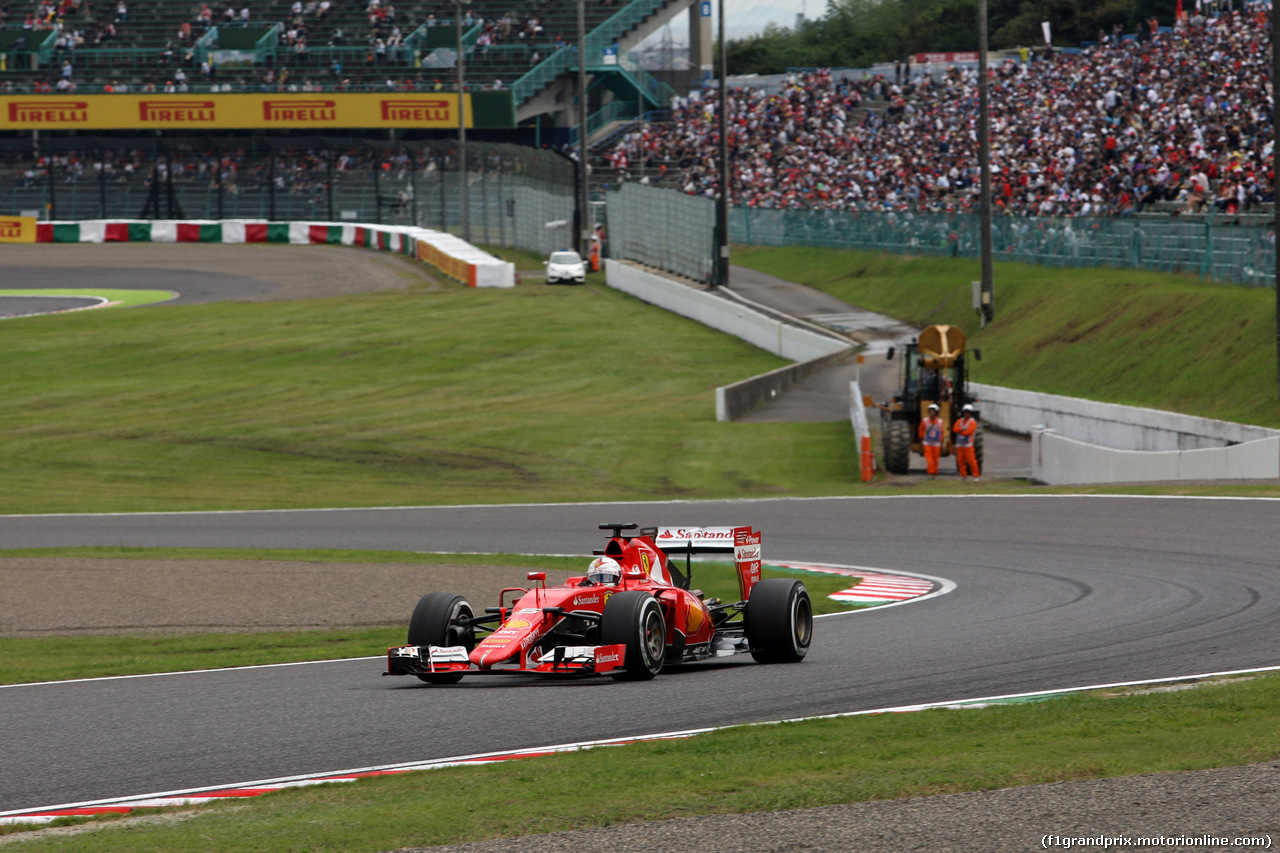 GP GIAPPONE, 26.09.2015 - Prove Libere 3, Sebastian Vettel (GER) Ferrari SF15-T