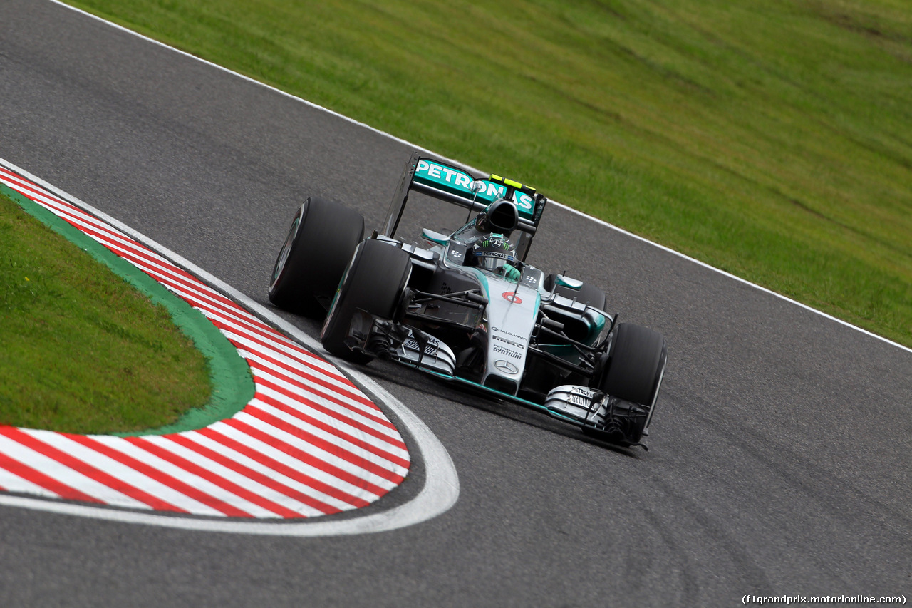 GP GIAPPONE, 26.09.2015 - Prove Libere 3, Nico Rosberg (GER) Mercedes AMG F1 W06