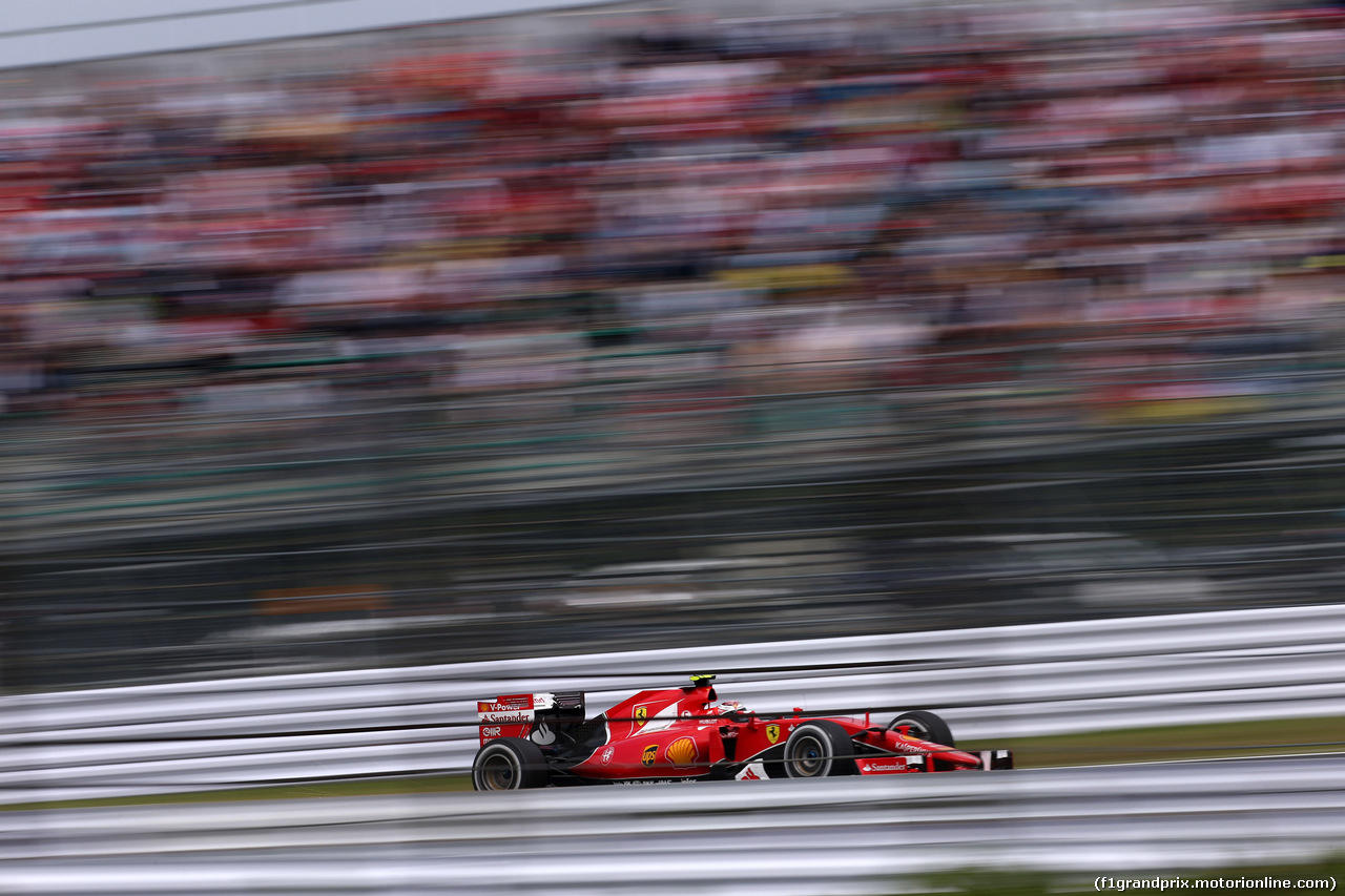 GP GIAPPONE, 26.09.2015 - Prove Libere 3, Kimi Raikkonen (FIN) Ferrari SF15-T