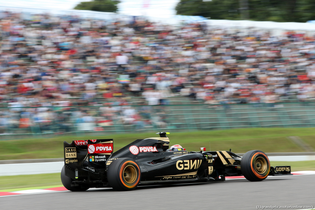 GP GIAPPONE, 26.09.2015 - Prove Libere 3, Pastor Maldonado (VEN) Lotus F1 Team E23