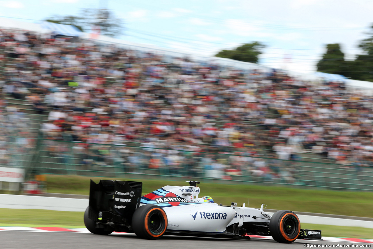 GP GIAPPONE, 26.09.2015 - Prove Libere 3, Felipe Massa (BRA) Williams F1 Team FW37