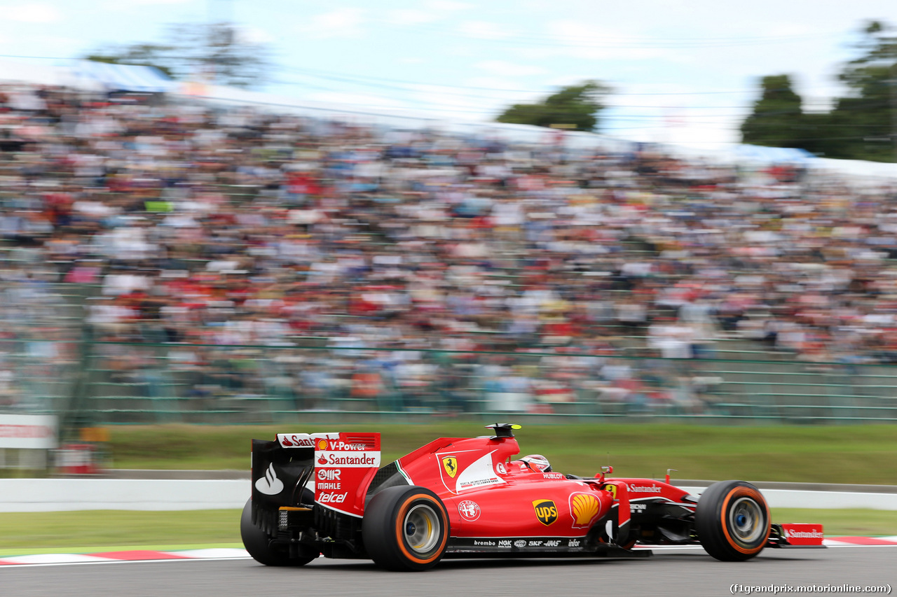 GP GIAPPONE, 26.09.2015 - Prove Libere 3, Kimi Raikkonen (FIN) Ferrari SF15-T