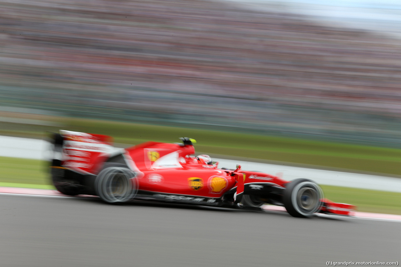 GP GIAPPONE, 26.09.2015 - Prove Libere 3, Kimi Raikkonen (FIN) Ferrari SF15-T