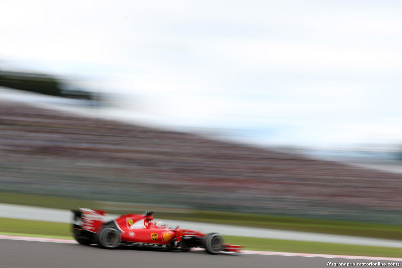 GP GIAPPONE, 26.09.2015 - Prove Libere 3, Sebastian Vettel (GER) Ferrari SF15-T