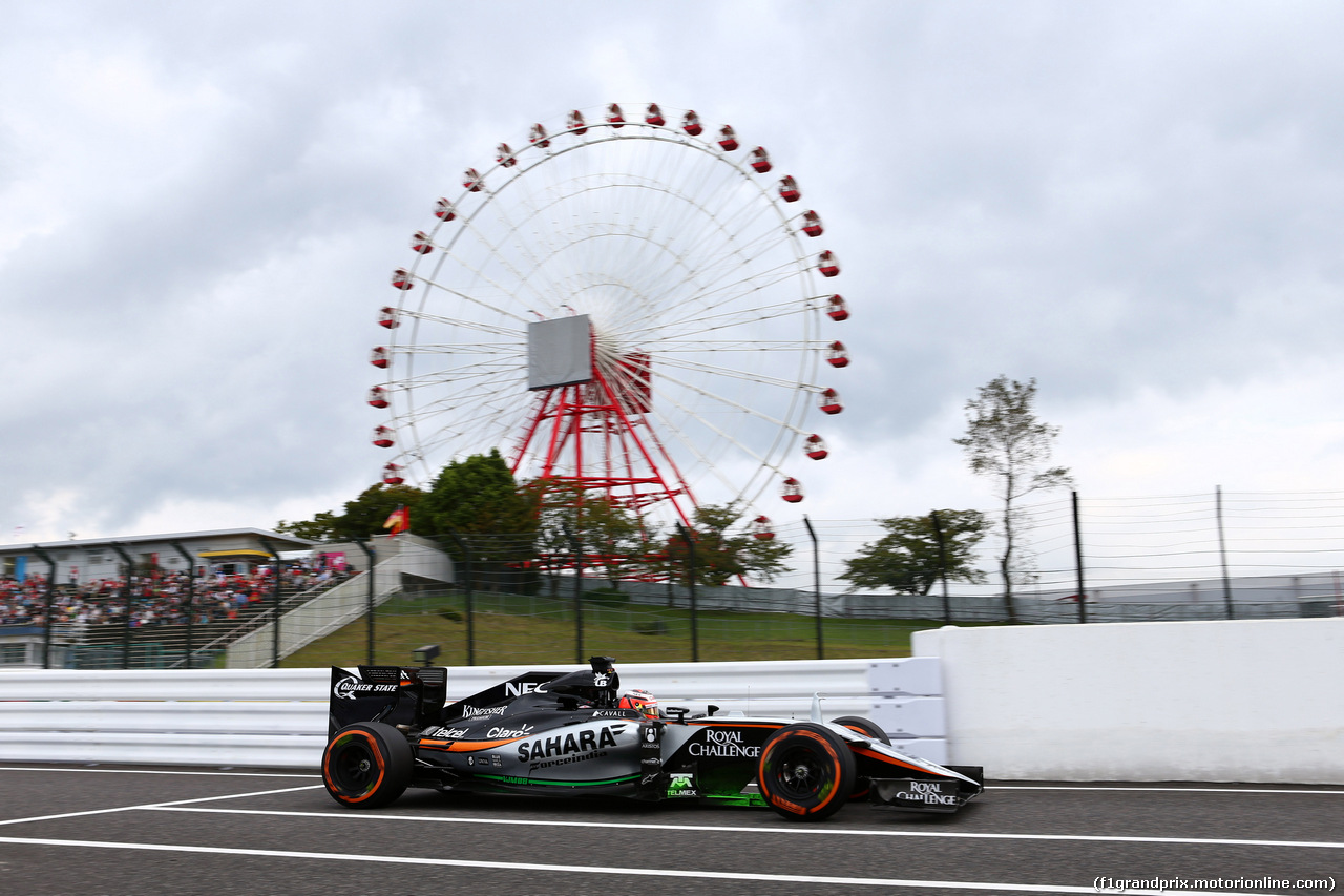 GP GIAPPONE, 26.09.2015 - Prove Libere 3, Nico Hulkenberg (GER) Sahara Force India F1 VJM08