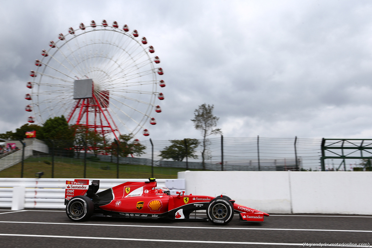 GP GIAPPONE, 26.09.2015 - Prove Libere 3, Sebastian Vettel (GER) Ferrari SF15-T