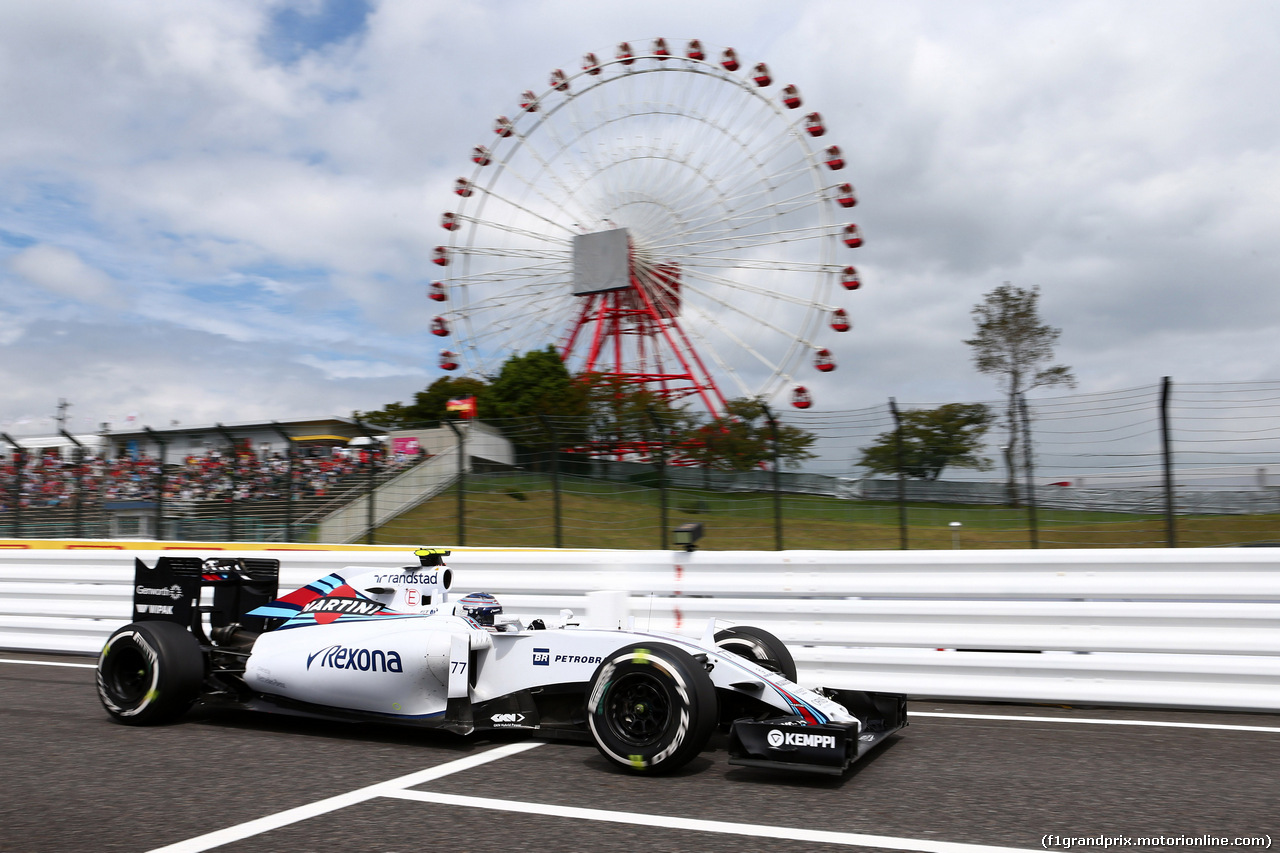 GP GIAPPONE, 26.09.2015 - Prove Libere 3, Valtteri Bottas (FIN) Williams F1 Team FW37