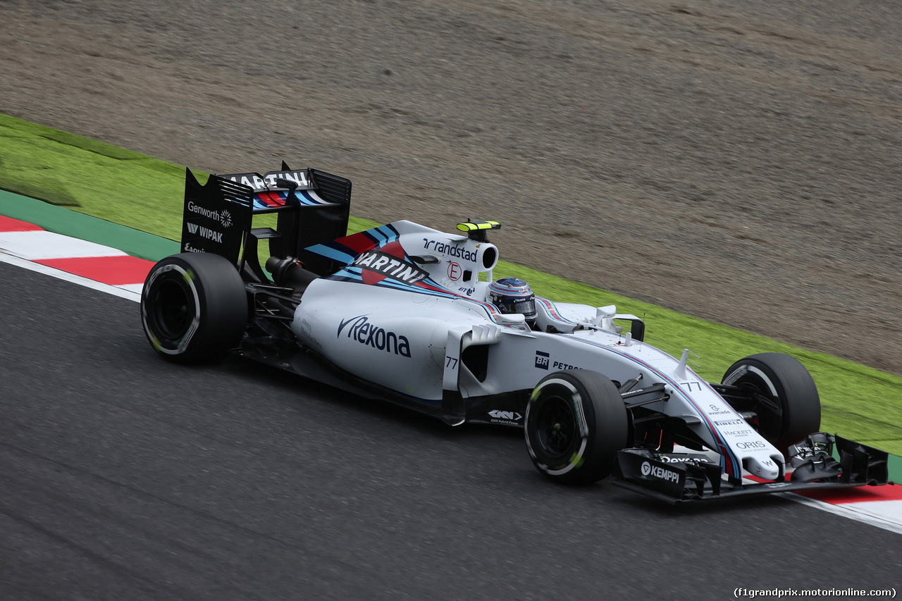 GP GIAPPONE, 26.09.2015 - Prove Libere 3, Valtteri Bottas (FIN) Williams F1 Team FW37
