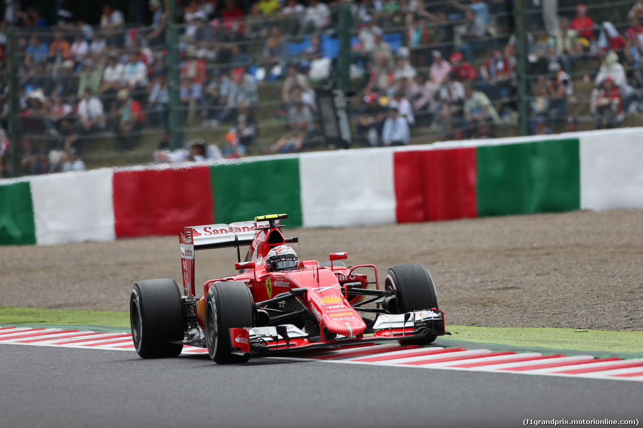GP GIAPPONE, 26.09.2015 - Prove Libere 3, Kimi Raikkonen (FIN) Ferrari SF15-T