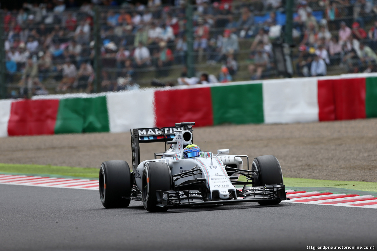 GP GIAPPONE, 26.09.2015 - Prove Libere 3, Felipe Massa (BRA) Williams F1 Team FW37