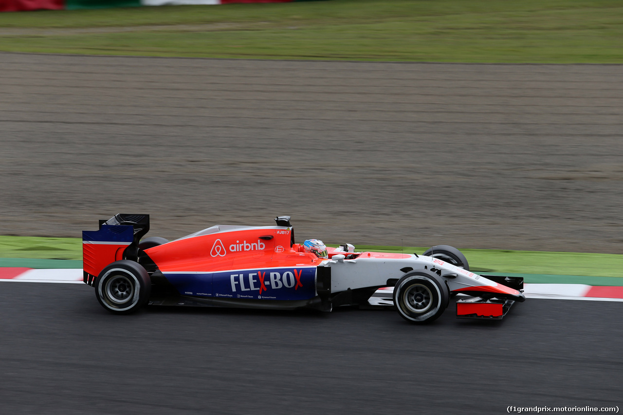 GP GIAPPONE, 26.09.2015 - Prove Libere 3, William Stevens (GBR) Manor Marussia F1 Team