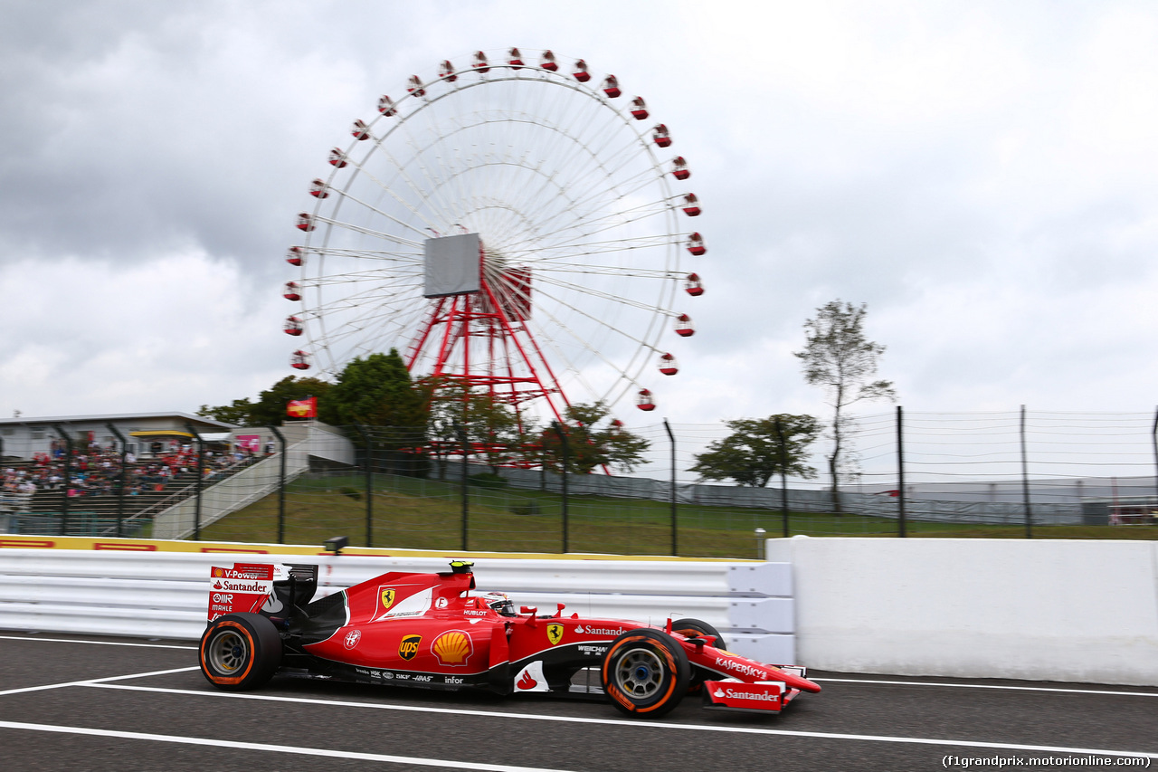 GP GIAPPONE, 26.09.2015 - Prove Libere 3, Sebastian Vettel (GER) Ferrari SF15-T