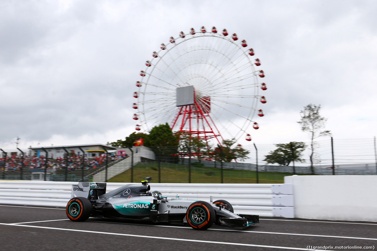 GP GIAPPONE, 26.09.2015 - Prove Libere 3, Nico Rosberg (GER) Mercedes AMG F1 W06