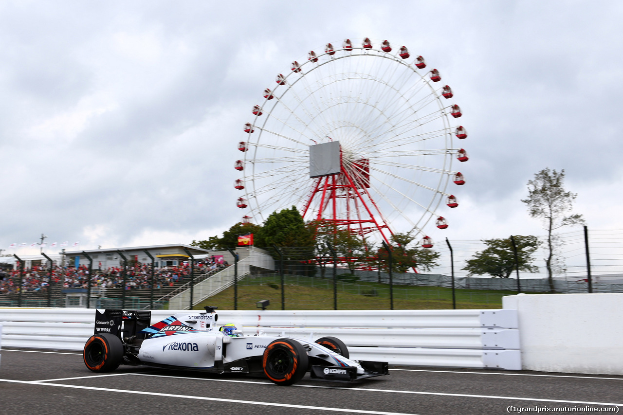 GP GIAPPONE, 26.09.2015 - Prove Libere 3, Felipe Massa (BRA) Williams F1 Team FW37
