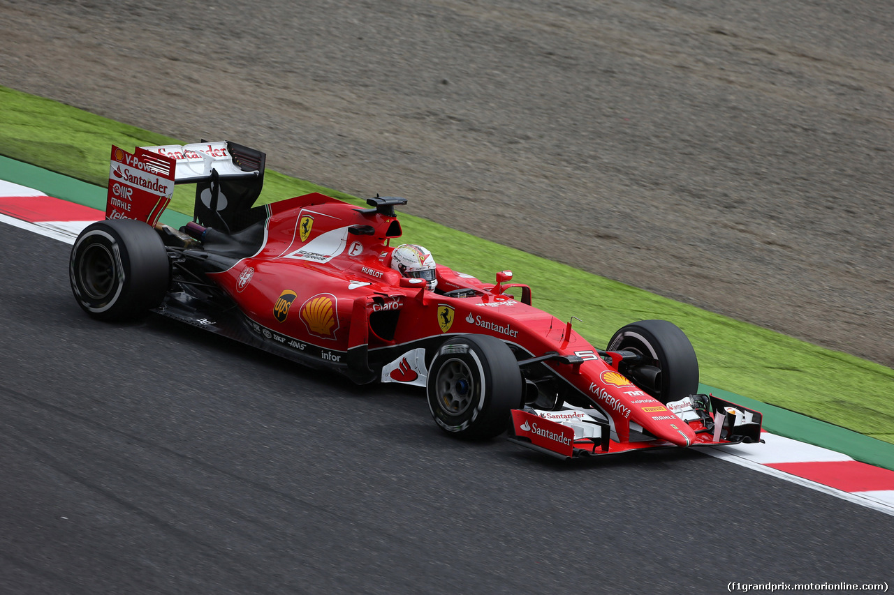 GP GIAPPONE, 26.09.2015 - Prove Libere 3, Sebastian Vettel (GER) Ferrari SF15-T