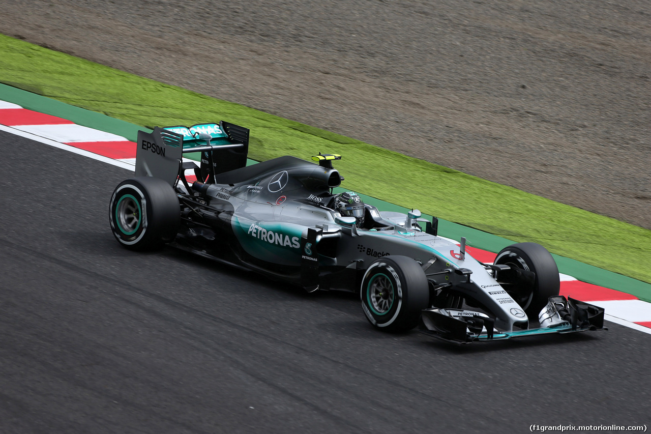 GP GIAPPONE, 26.09.2015 - Prove Libere 3, Nico Rosberg (GER) Mercedes AMG F1 W06