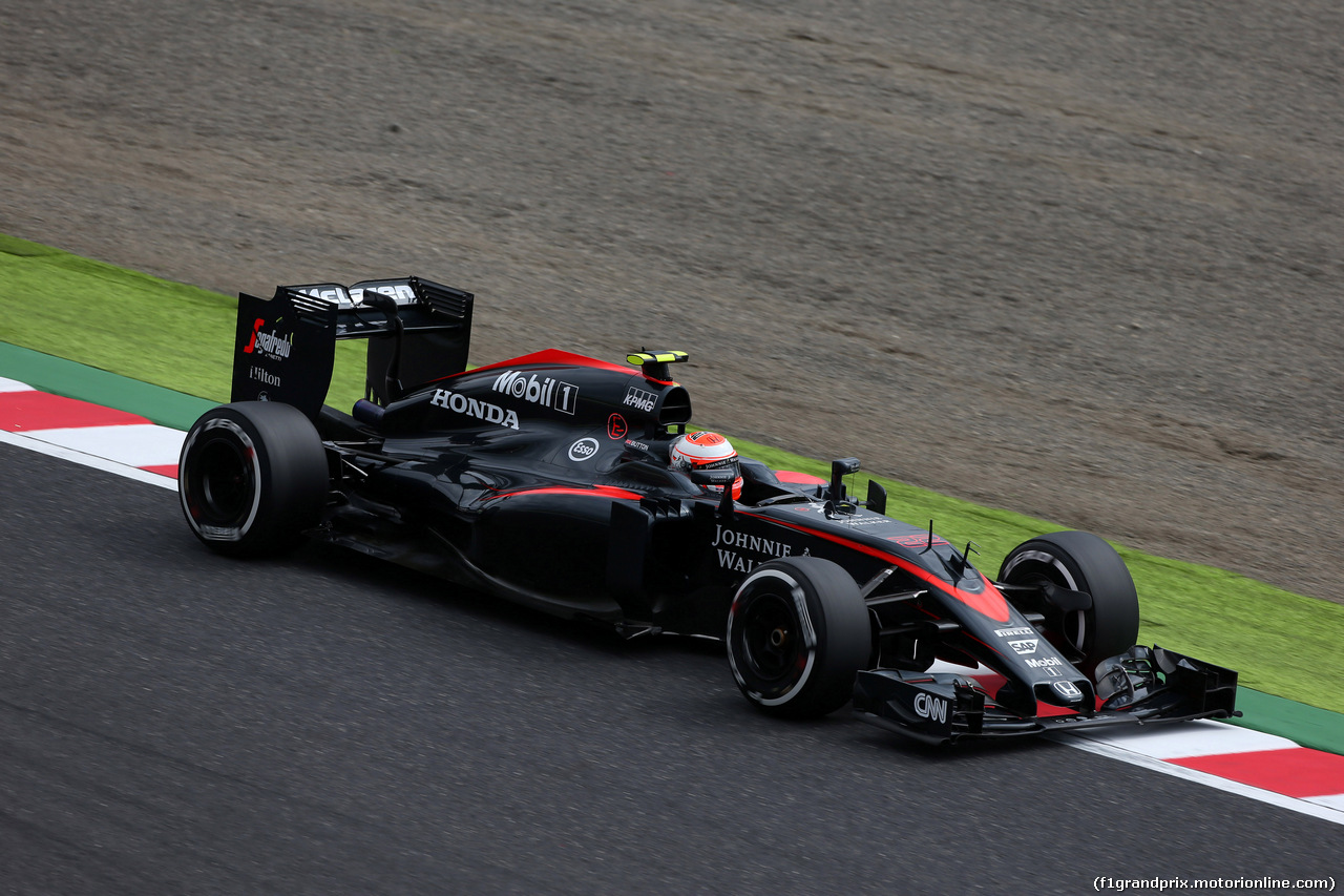 GP GIAPPONE, 26.09.2015 - Prove Libere 3, Jenson Button (GBR)  McLaren Honda MP4-30.