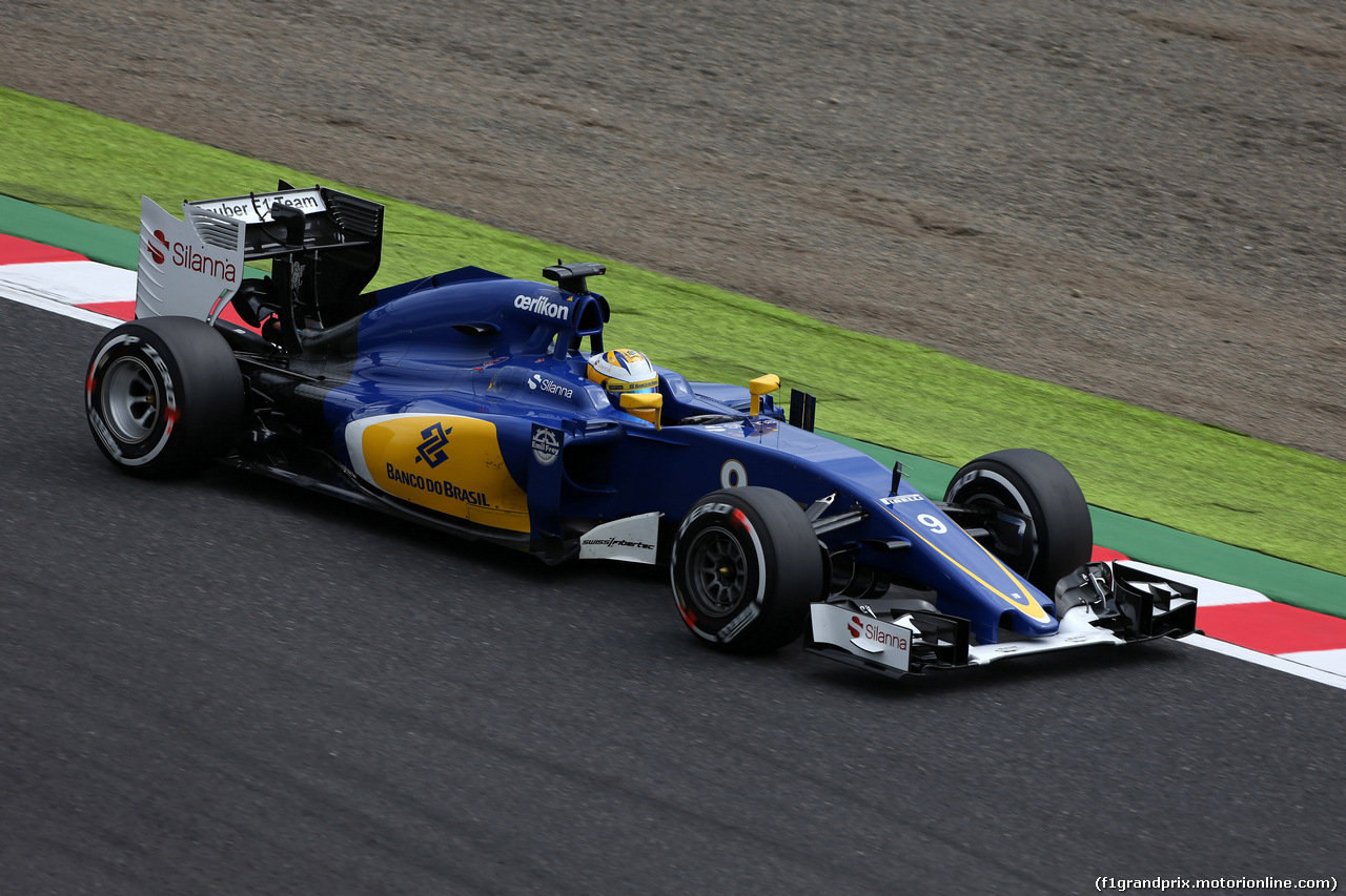 GP GIAPPONE, 26.09.2015 - Prove Libere 3, Marcus Ericsson (SUE) Sauber C34