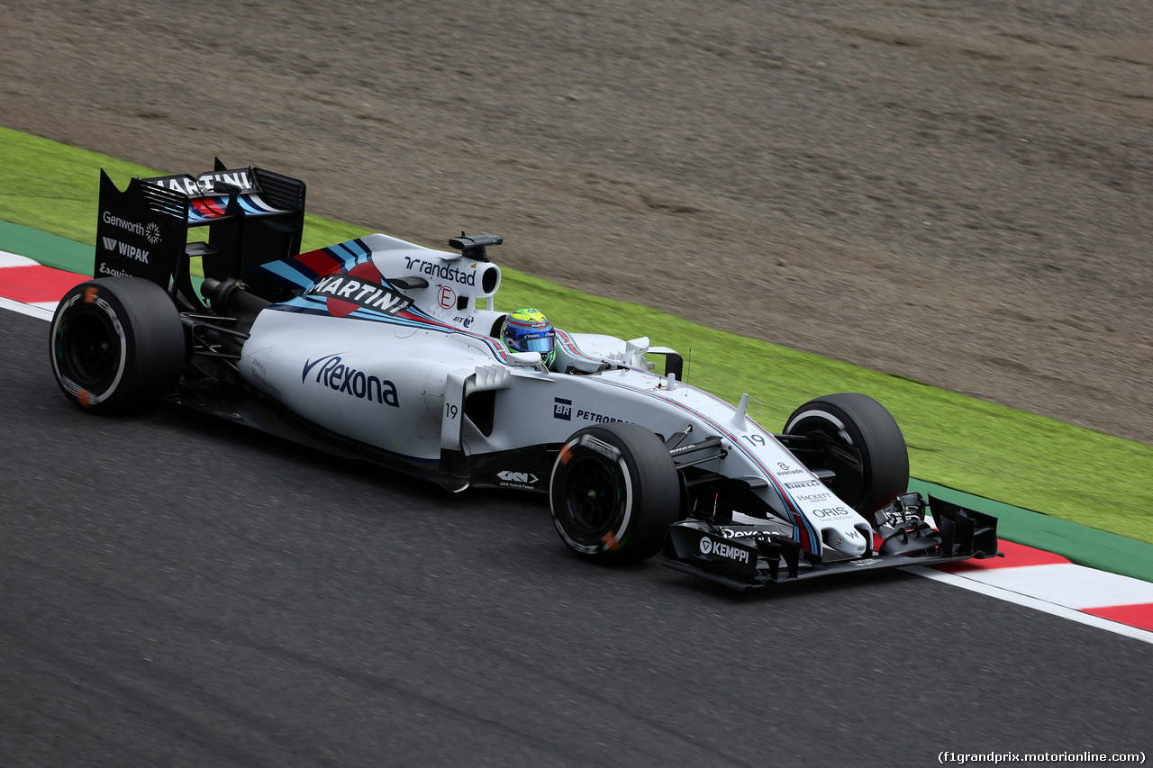 GP GIAPPONE, 26.09.2015 - Prove Libere 3, Felipe Massa (BRA) Williams F1 Team FW37