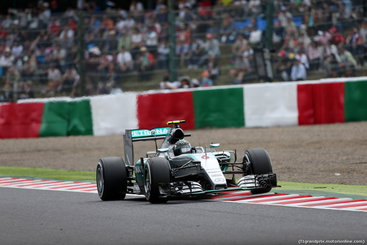 GP GIAPPONE, 26.09.2015 - Prove Libere 3, Nico Rosberg (GER) Mercedes AMG F1 W06